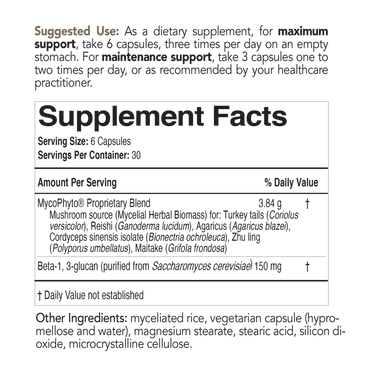 Mycoceutics MycoPhyto - 180 caps * EcoNugenics Supplement - Conners Clinic